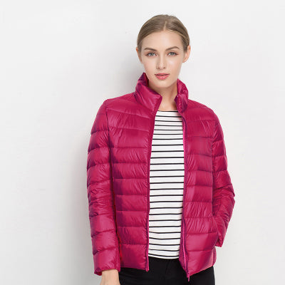 Lekki wodoodporny kurtka puchowa - Urban Shield-Fuksjowy-S-Trend Polska