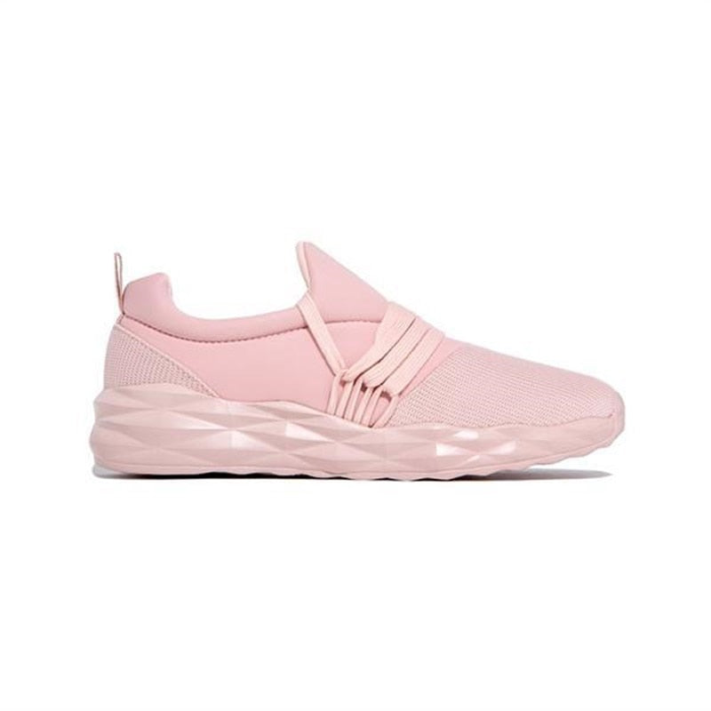 Lekkie damskie sneakersy - Zoya-Różowy-35-Trend Polska
