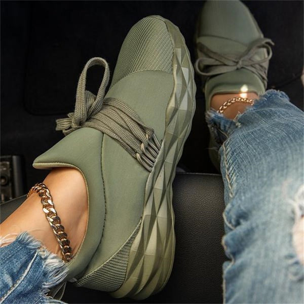 Lekkie damskie sneakersy - Zoya-Różowy-35-Trend Polska