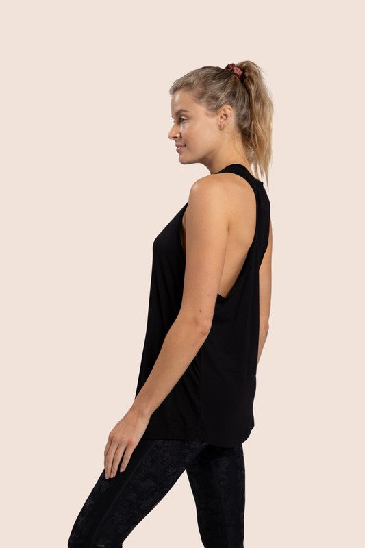Lekkie damskie tank top – Liora-Beżowy-S-Trend Polska