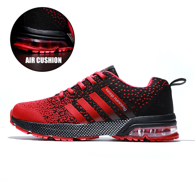 Lekkie i ortopedyczne sneakersy komfortowe z amortyzacją – Movix Air-Czerwony-35-Trend Polska
