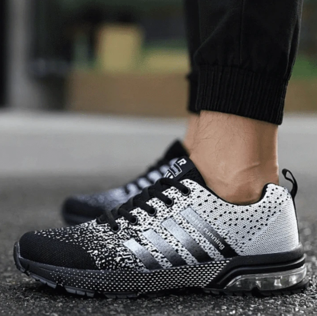 Lekkie i ortopedyczne sneakersy komfortowe z amortyzacją – Movix Air-Niebieski-35-Trend Polska