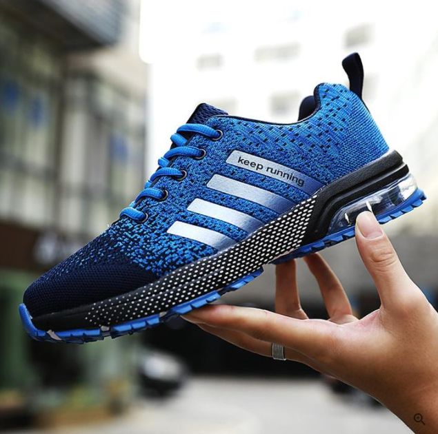 Lekkie i ortopedyczne sneakersy komfortowe z amortyzacją – Movix Air-Niebieski-35-Trend Polska