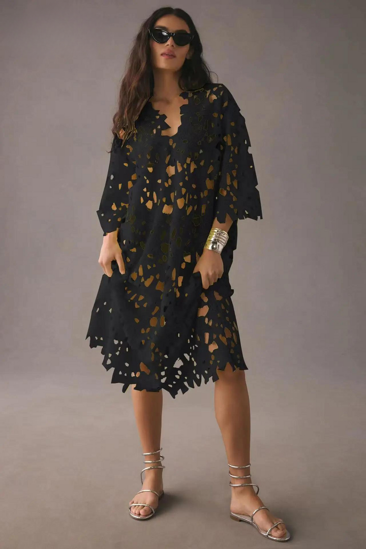 Lekkie Letnia Maxi Sukienka – Maribel-Czarny-S-Trend Polska
