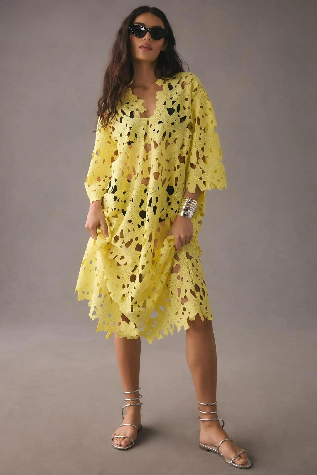 Lekkie Letnia Maxi Sukienka – Maribel-Żółty-S-Trend Polska