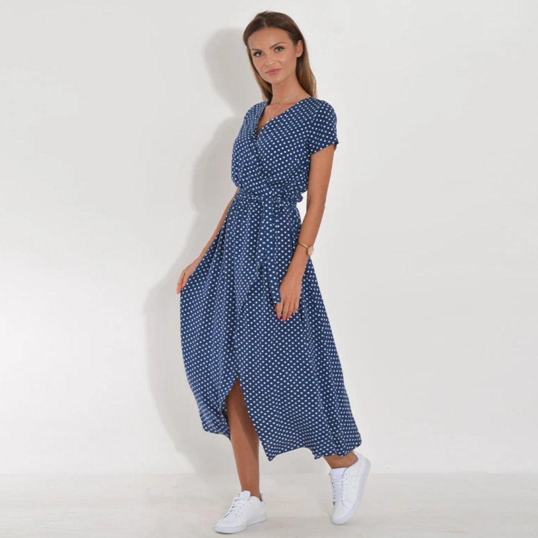 Lekkie letnia sukienka - Avery-niebieski-s-Trend Polska