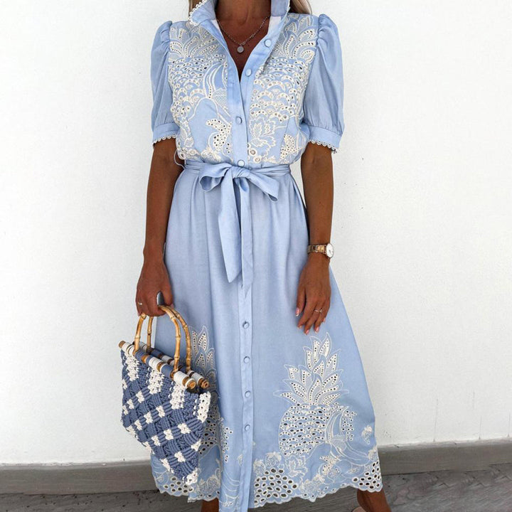Lekkie Maxi Sukienka - Marielle-Biały-S-Trend Polska