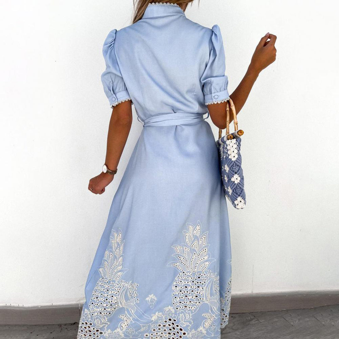 Lekkie Maxi Sukienka - Marielle-Biały-S-Trend Polska