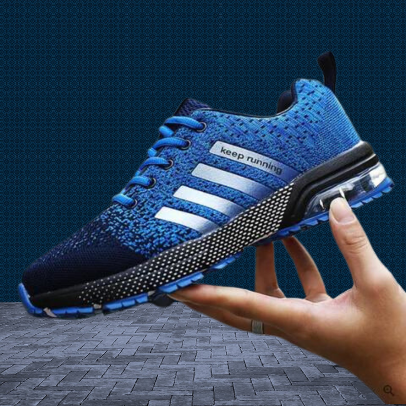 Lekkie ortopedyczne sneakersy - AeroFlex-Niebieski-36-Trend Polska