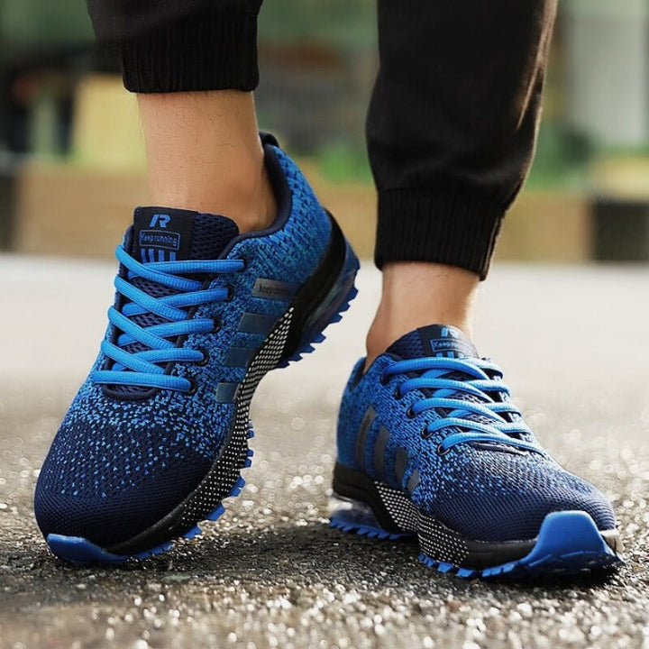 Lekkie ortopedyczne sneakersy - AeroFlex-Niebieski-36-Trend Polska