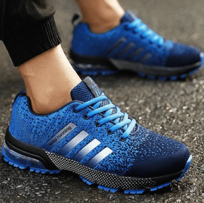 Lekkie ortopedyczne sneakersy - AeroFlex-Niebieski-36-Trend Polska