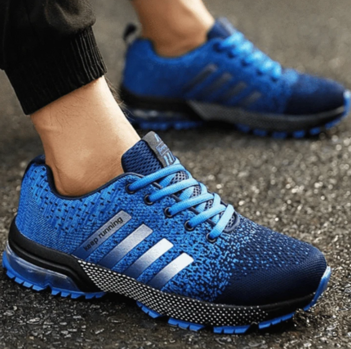 Lekkie ortopedyczne sneakersy - AeroFlex-Niebieski-36-Trend Polska