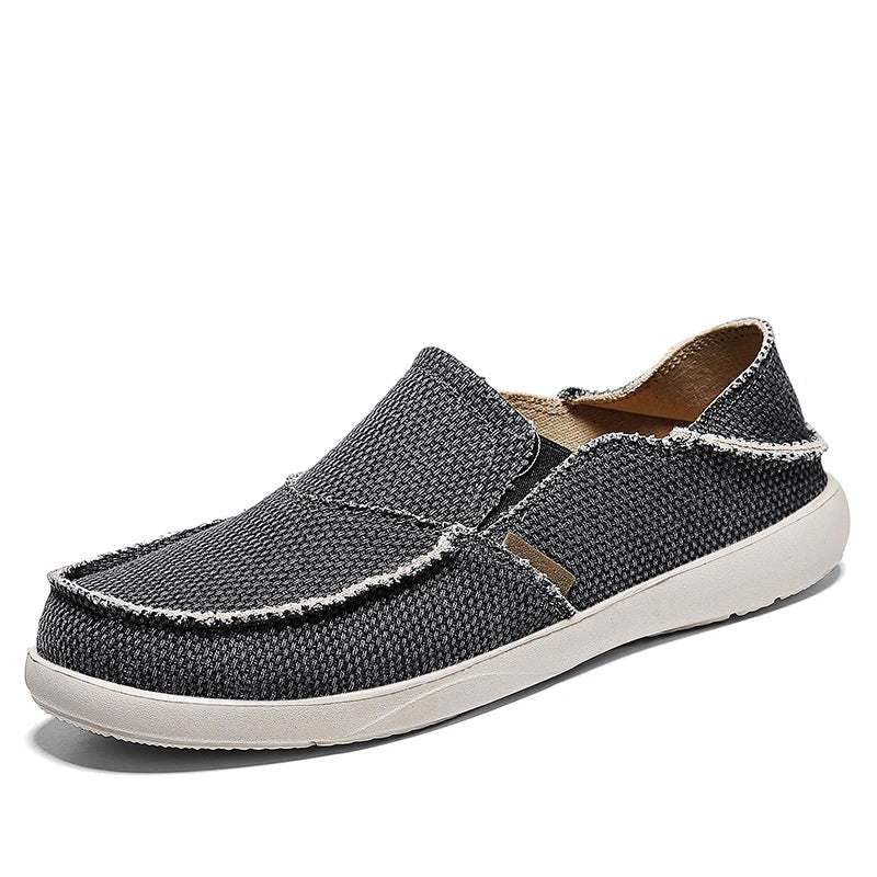 Lekkie płócienne klapki dla mężczyzn | Oddychające letnie espadryle - Niko-Khaki-39-Trend Polska
