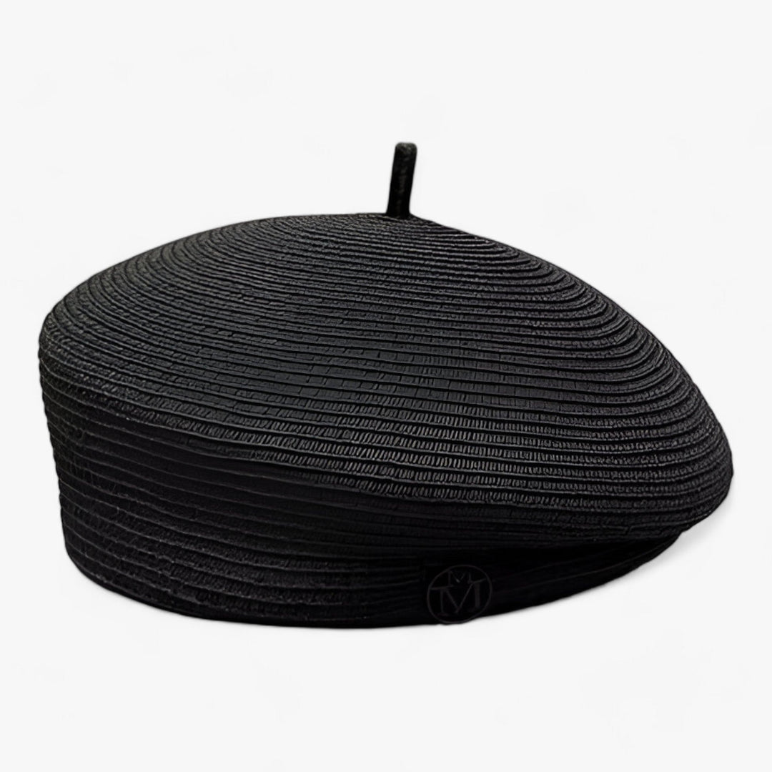 Letni kapelusz Fedora dla kobiet z trawy – lekki i stylowy-czarna drobna trawa-Średni rozmiar 55-57 cm-Trend Polska