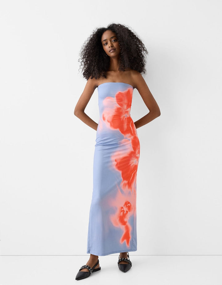 Letnia sukienka maxi bez ramiączek – Alina-S-Trend Polska