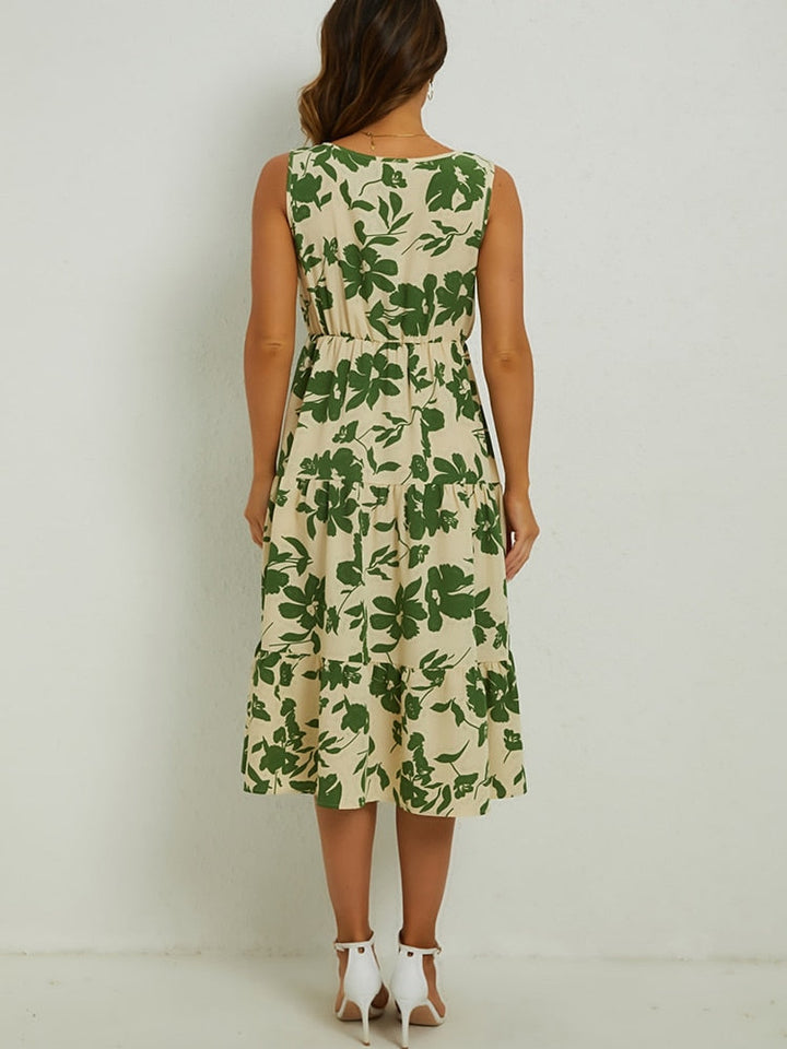 Letnia sukienka midi w kwiaty - Fenna-XS-Trend Polska