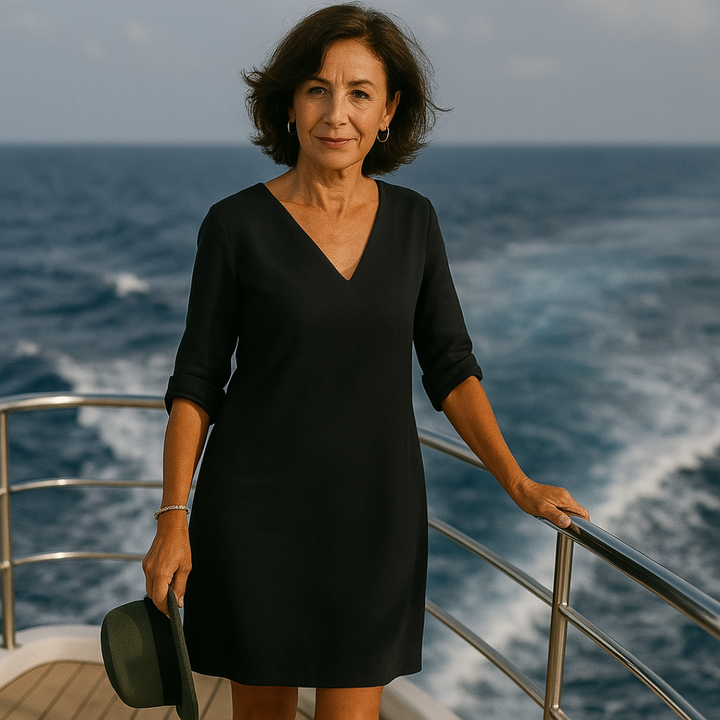 Letnia Sukienka o Unikalnym Wyglądzie - Mila-Czarny-S-Trend Polska