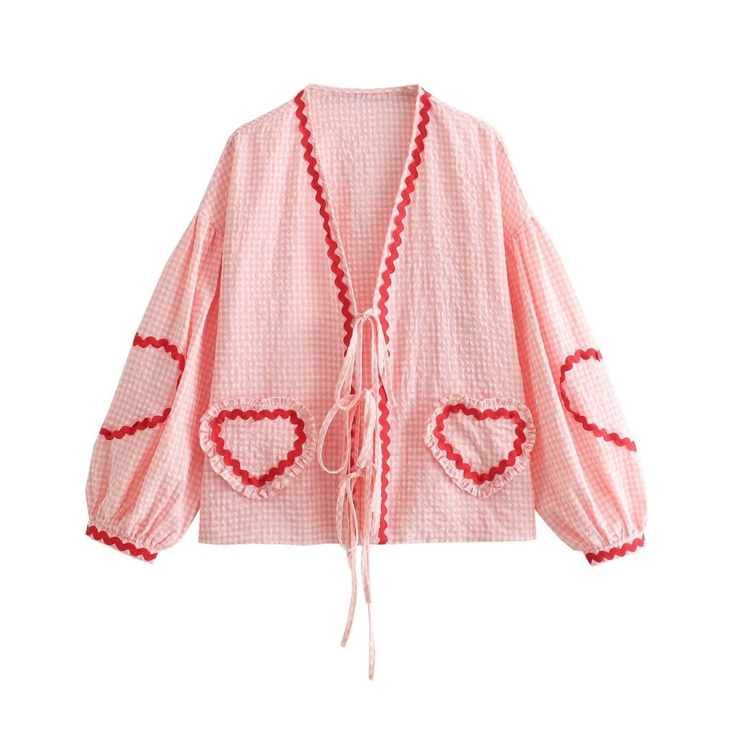 Letnie damskie top z luźnym krojem – Pia-Różowy-S-Trend Polska