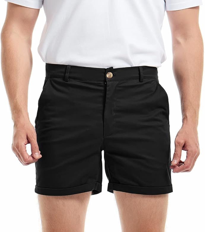 Letnie szorty chinos w wygodnym kroju – Matteo-Pomarańczowo-czerwony-28-Trend Polska
