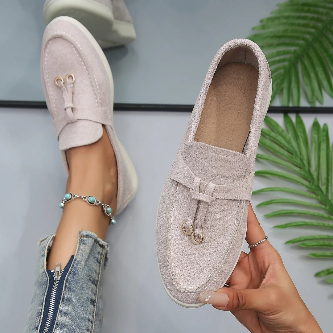 Loafers Komfortowe - Avery-Beżowy-36-Trend Polska