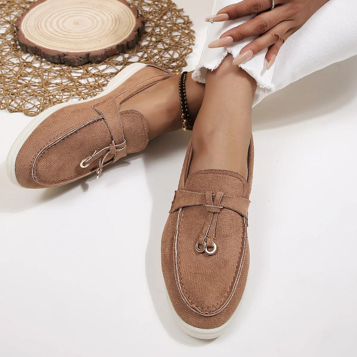 Loafers Komfortowe - Avery-Brązowy-36-Trend Polska