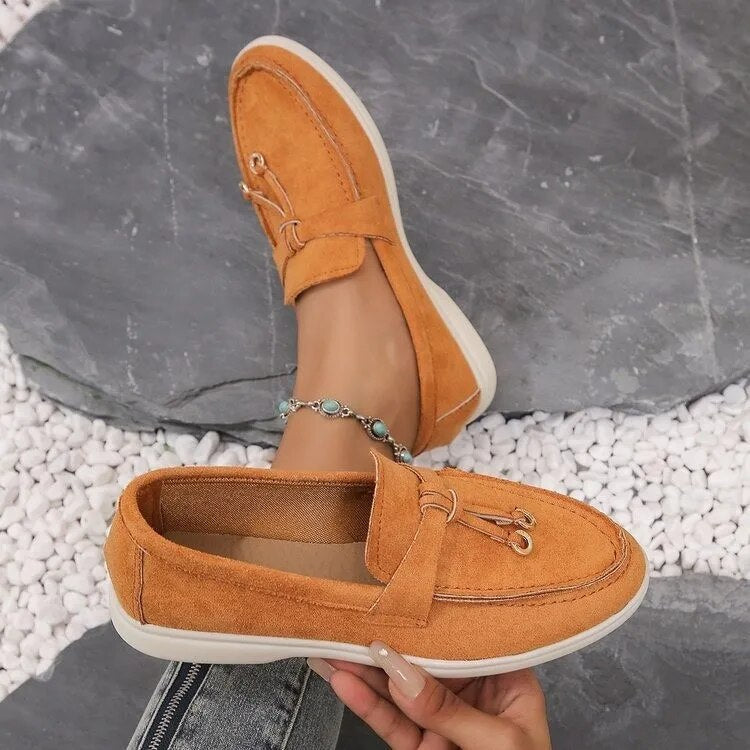Loafers Komfortowe - Avery-Pomarańczowy-36-Trend Polska