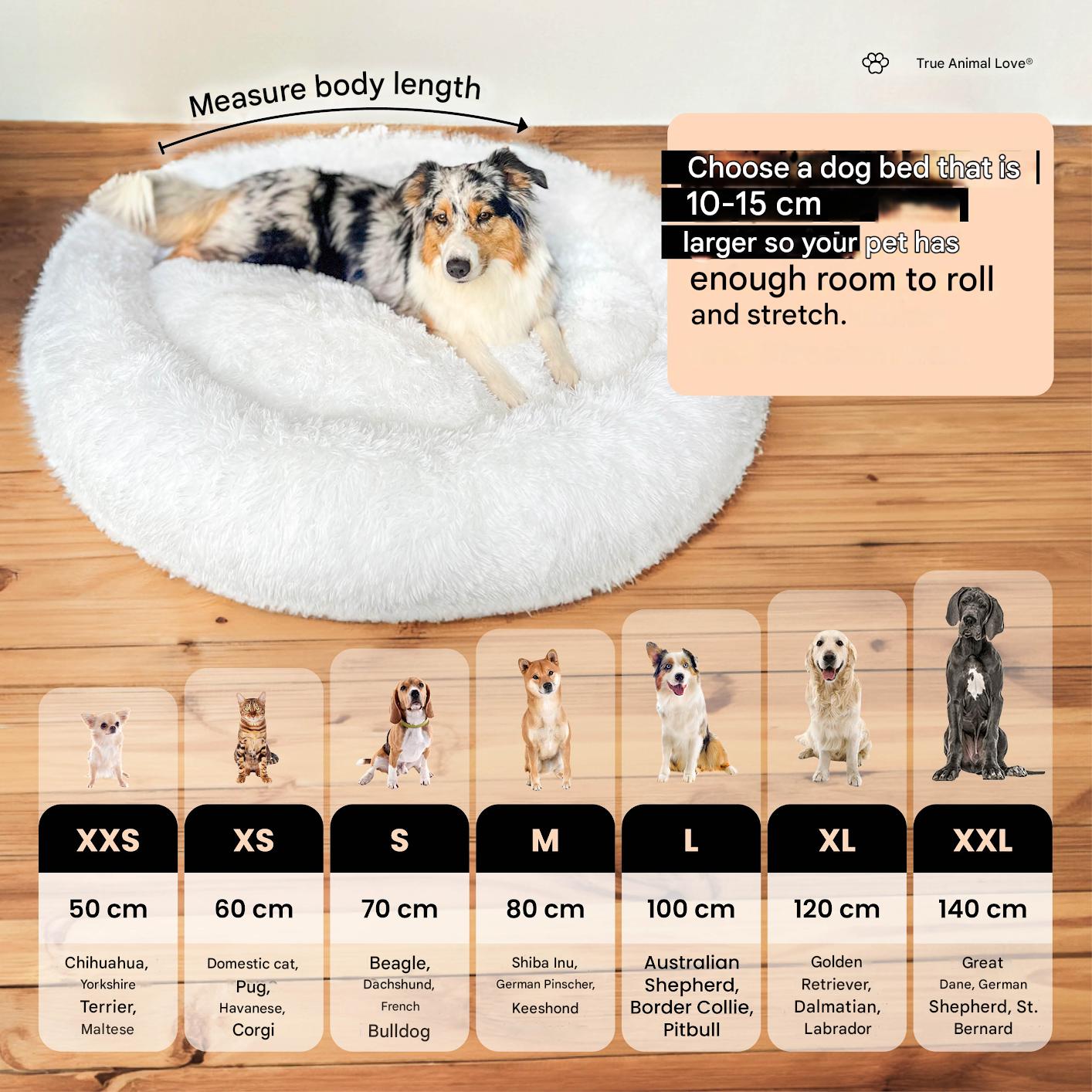 Łóżko dla psa Fluffy Plus - Oryginał-Szary-XXS - 50cm-Trend Polska