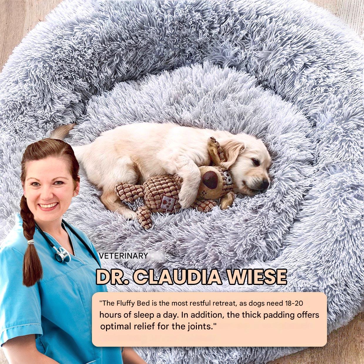 Łóżko dla psa Fluffy Plus - Oryginał-Szary-XXS - 50cm-Trend Polska