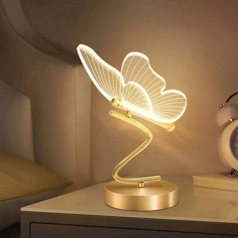 Luksowa lampa stołowa LED Motyl - ButterflyLuxe-Trend Polska