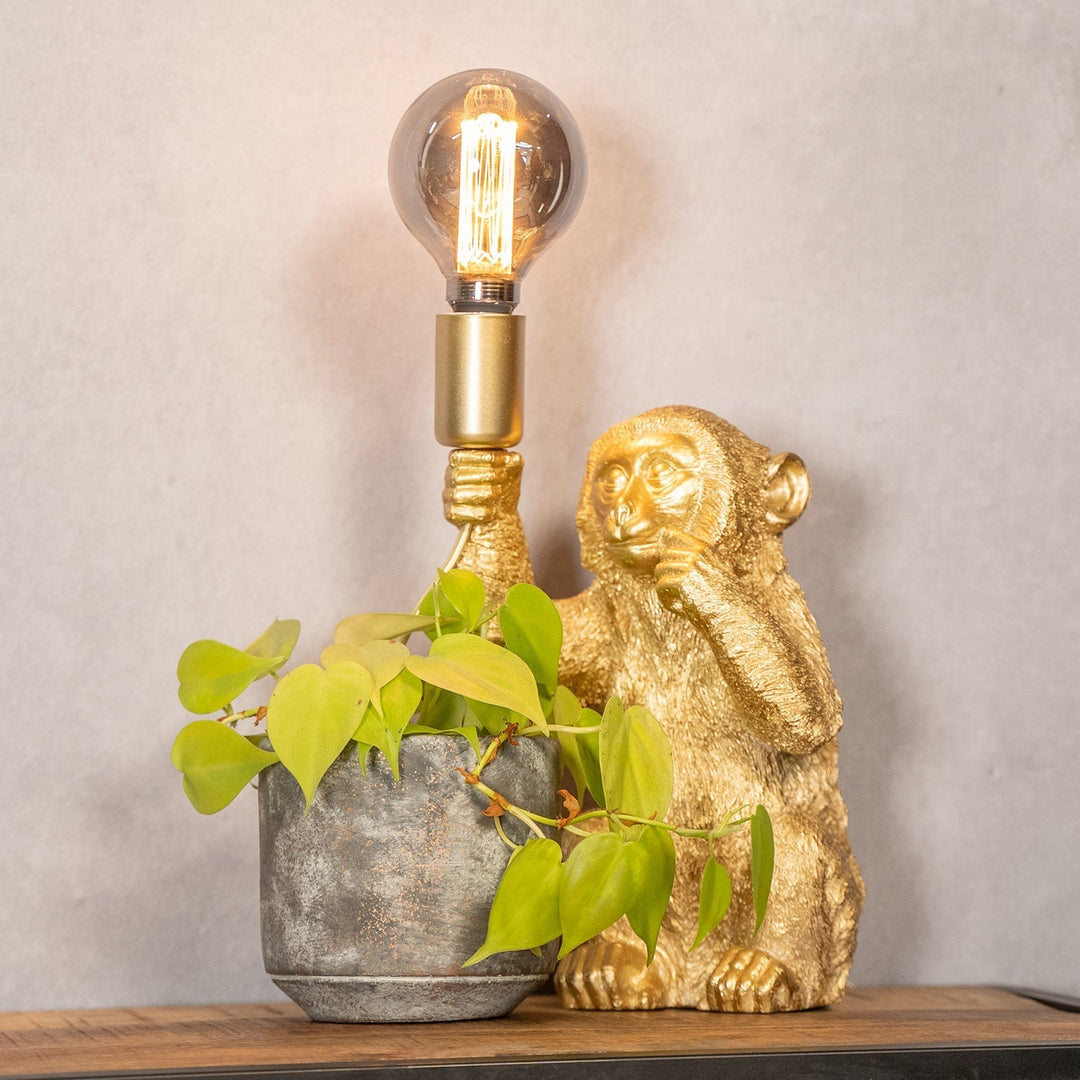 Luksowna lampa stołowa Złoty Małpka - GoldenChimp-Trend Polska