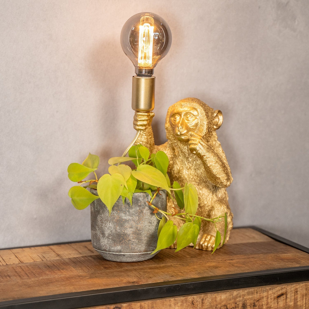 Luksowna lampa stołowa Złoty Małpka - GoldenChimp-Trend Polska