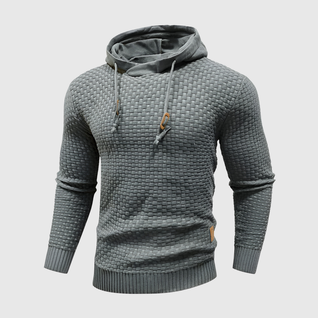 Luksusowa bluza z kapturem - UrbanEdge-Ciemnoszary-S-Trend Polska