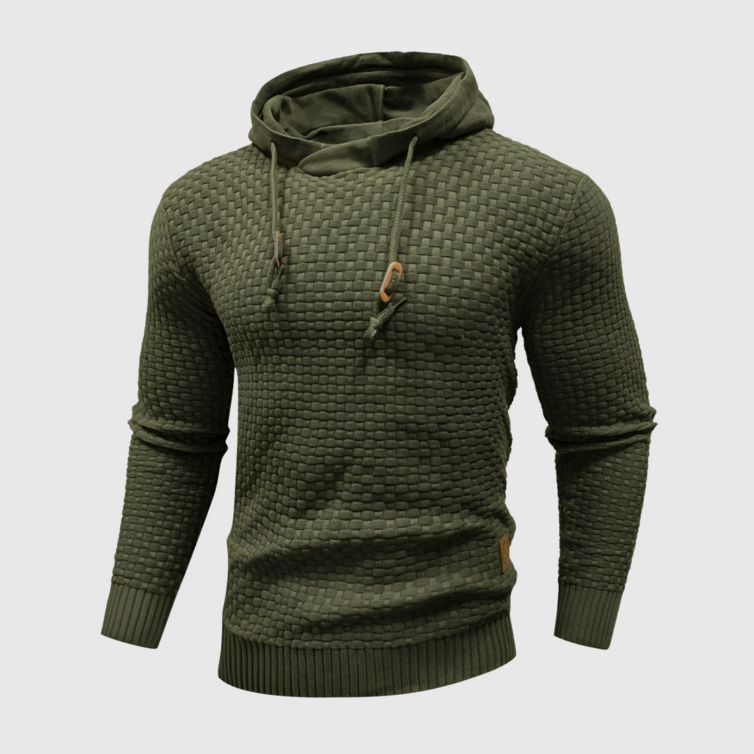 Luksusowa bluza z kapturem - UrbanEdge-Leger zielony-S-Trend Polska