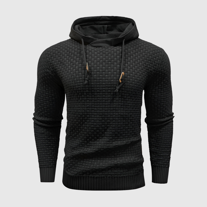 Luksusowa bluza z kapturem - UrbanEdge-Czarny-S-Trend Polska