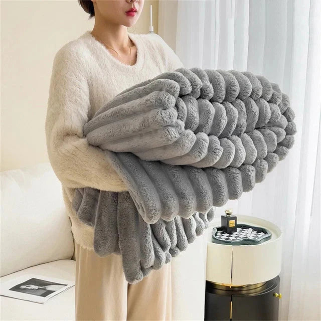 Luksusowa Kołdra - CozyWrap-Srebrnoszary-Trend Polska
