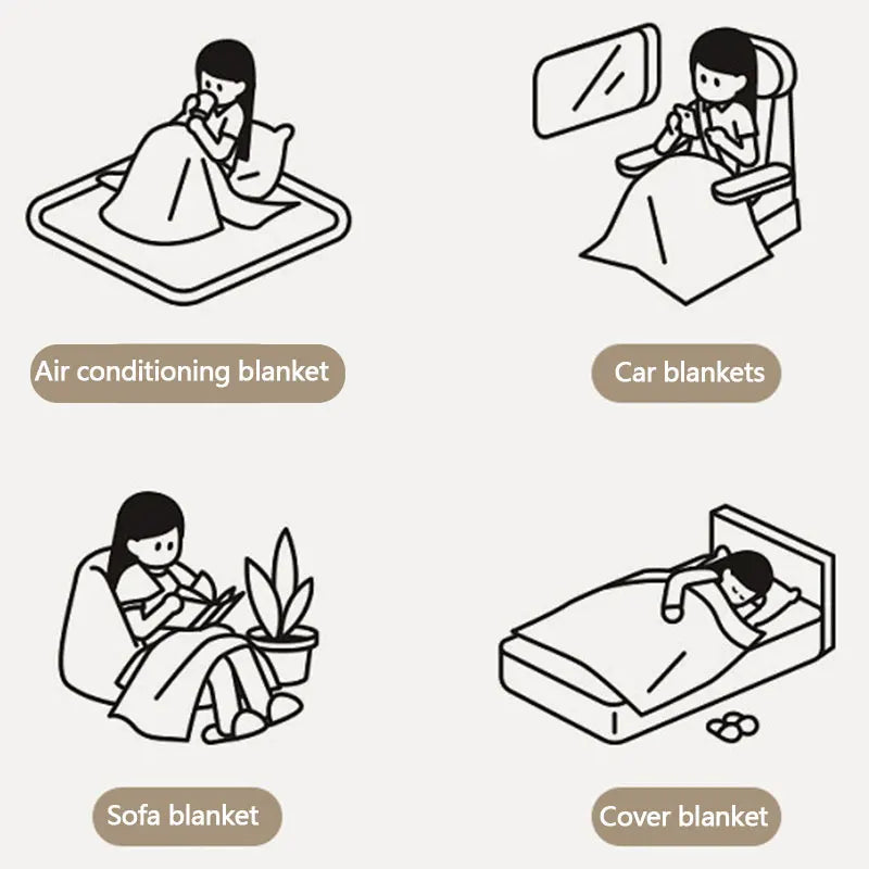 Luksusowa Kołdra - CozyWrap-Różowy-Trend Polska