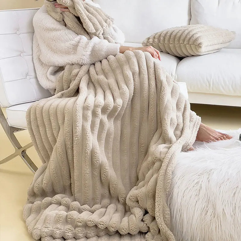 Luksusowa Kołdra - CozyWrap-Różowy-Trend Polska