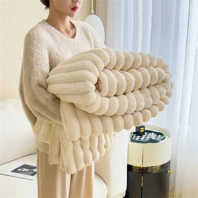 Luksusowa Kołdra - CozyWrap-Złamana biel-Trend Polska