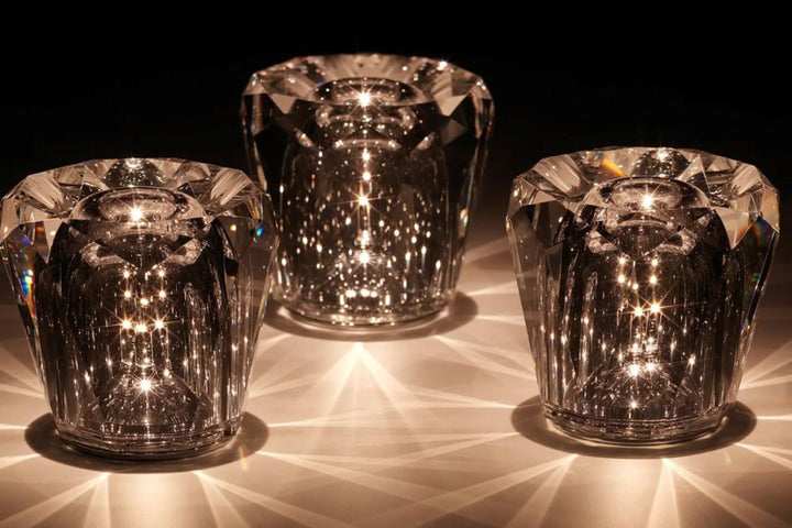 Luksusowa Ładowalna Lampa Stołowa Kryształowa Diament - Lumière Diament-Acrux-Trend Polska