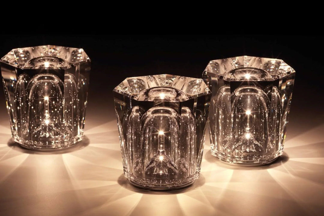 Luksusowa Ładowalna Lampa Stołowa Kryształowa Diament - Lumière Diament-Acrux-Trend Polska