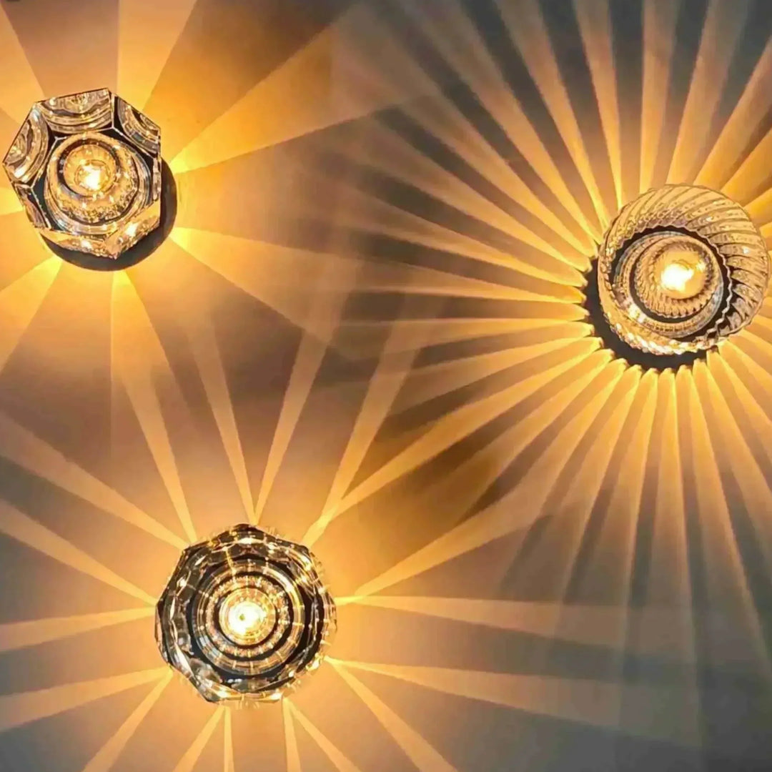 Luksusowa Ładowalna Lampa Stołowa Kryształowa Diament - Lumière Diament-Acrux-Trend Polska