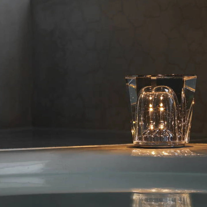 Luksusowa Ładowalna Lampa Stołowa Kryształowa Diament - Lumière Diament-Acrux-Trend Polska