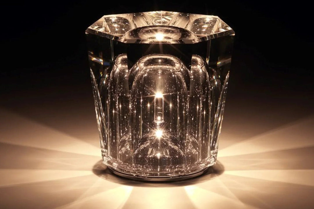 Luksusowa Ładowalna Lampa Stołowa Kryształowa Diament - Lumière Diament-Acrux-Trend Polska