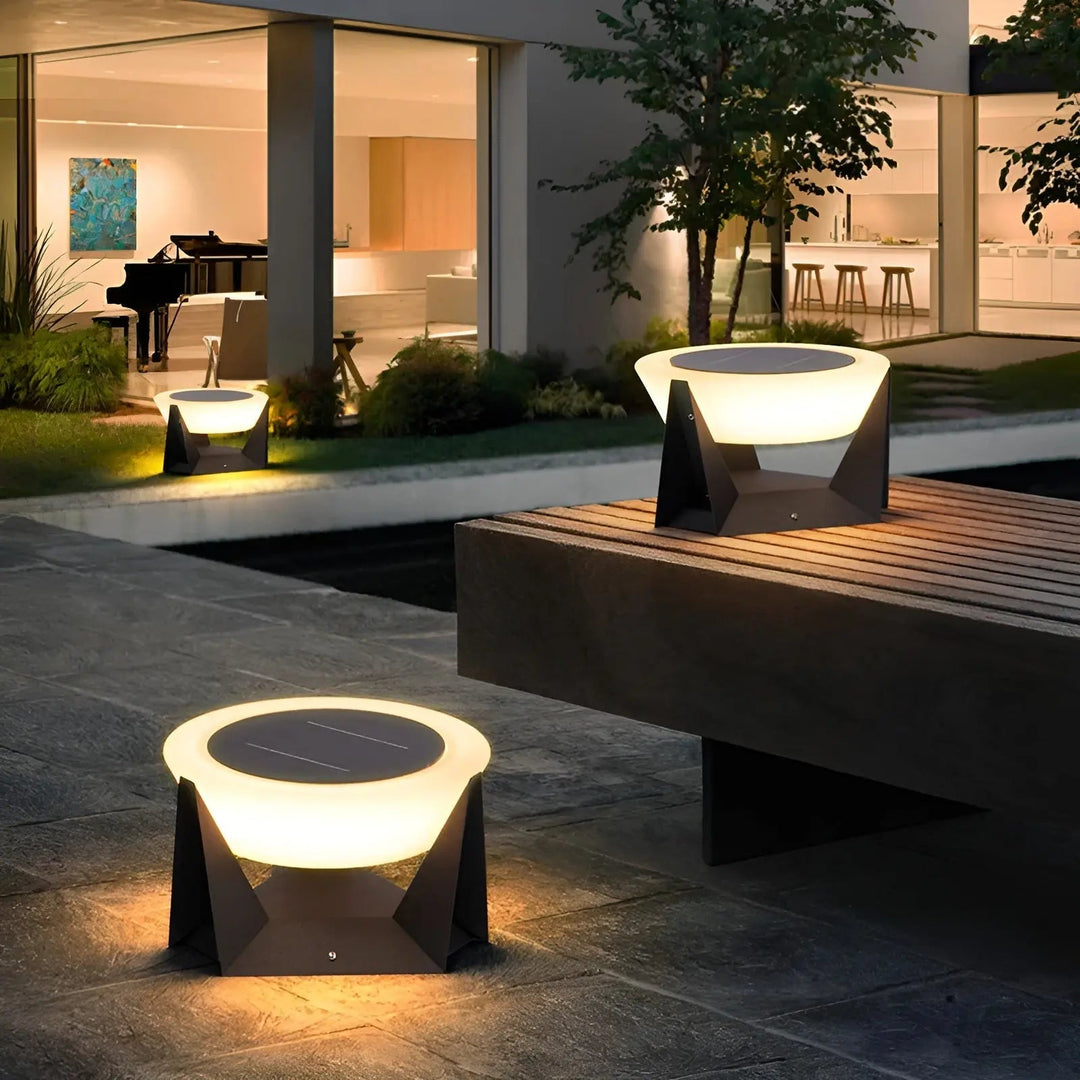 Luksusowa lampa ogrodowa solarna w stylu japońskim - ZenGlow-Trend Polska