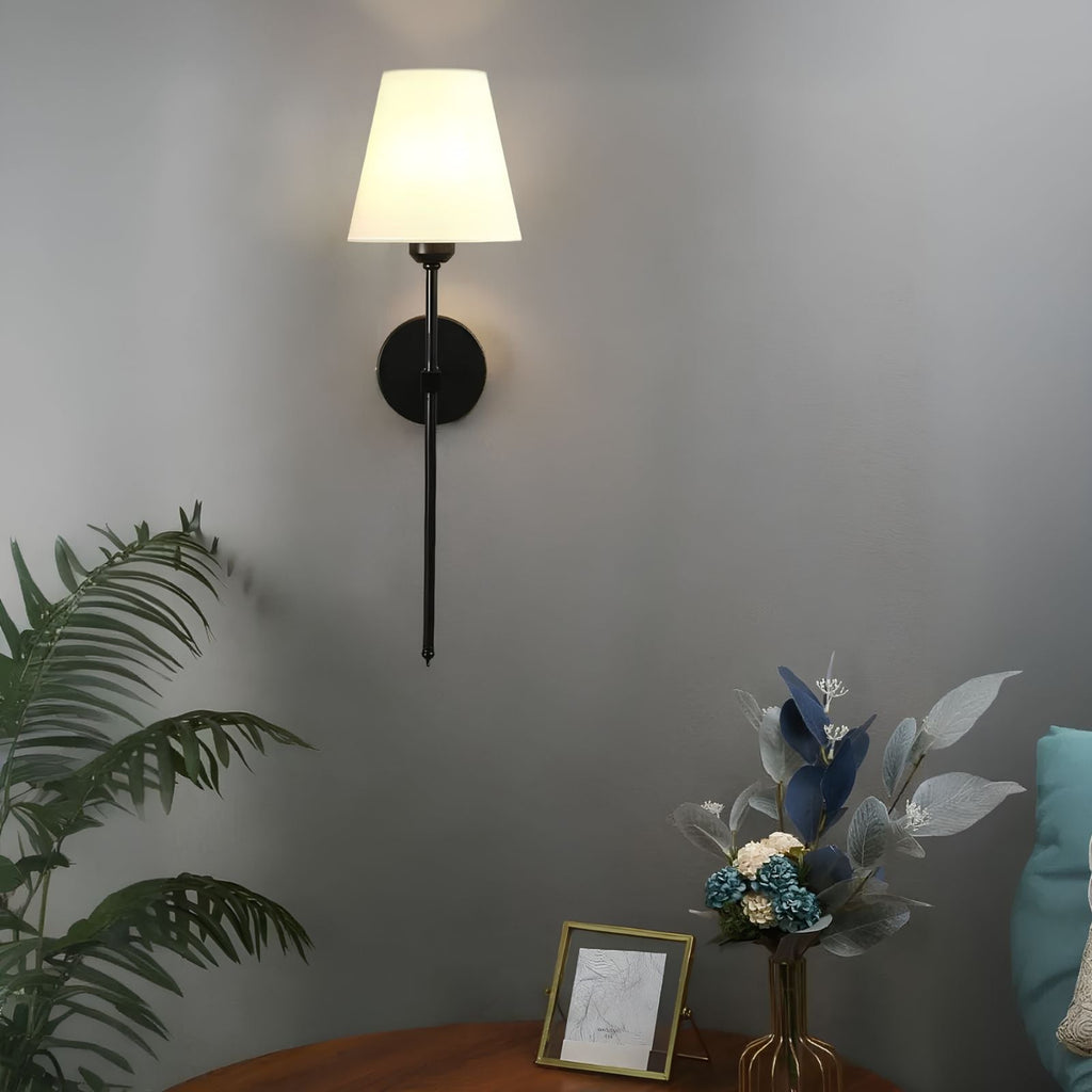 Luksusowa lampa ścienna bezprzewodowa - LumaElegance-2-Czarny-Okrągły-Trend Polska