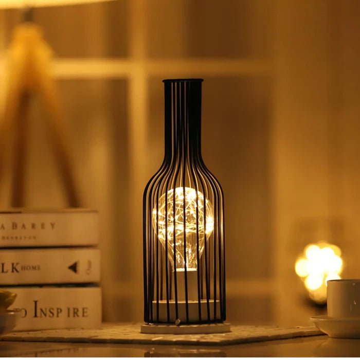 Luksusowa Lampa Stołowa - LumiGris-Butelka wina-Trend Polska