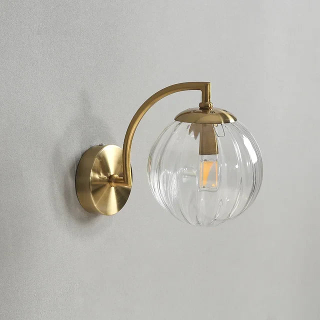 Luksusowa nowoczesna lampa ścienna ze szkła - CrystalGlow-Przezroczysty-Trend Polska
