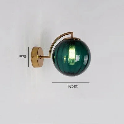 Luksusowa nowoczesna lampa ścienna ze szkła - CrystalGlow-Kawa-Trend Polska