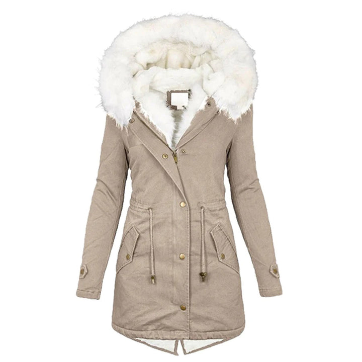 Luksusowa ocieplana kurtka zimowa dla kobiet - Elena-Khaki-S-Trend Polska