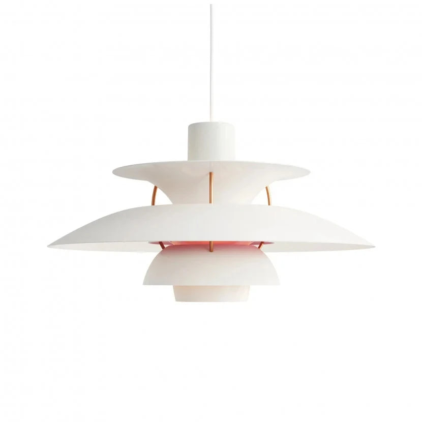 Luksusowa Okrągła Lampa Sufitowa - AeroLux-Biały/różowy-30 cm-Trend Polska
